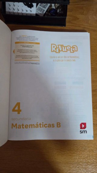 Matemáticas B, 4 secundaria, Revuela