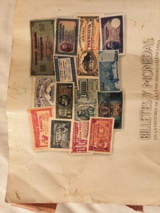 Lote Billetes Pesetas Colección Histórica