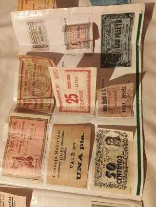 Lote Billetes Pesetas Colección Histórica