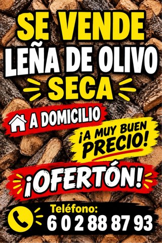 Leña de Olivo Seca
