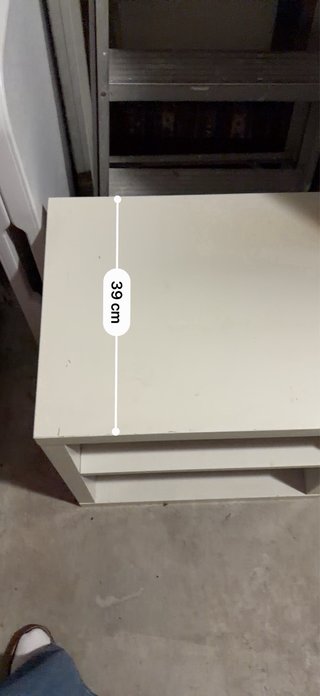 Mesa auxiliar Ikea blanca
