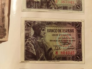 Lote Billetes Pesetas Comunidad Valenciana