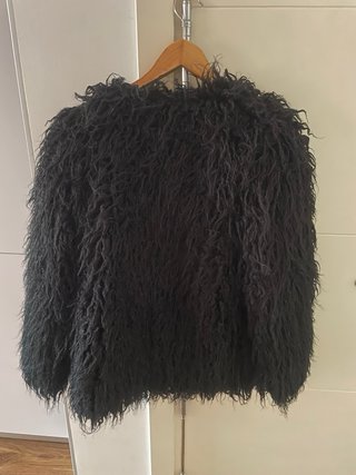 Chaqueta pelo H&M negra Talla M