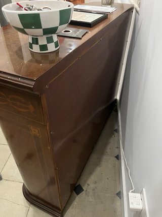 Mueble / Consola recibidor de caoba estilo antiguo