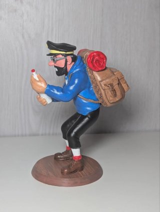 Capitán Haddock Tintín con botella