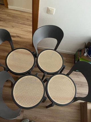 Pack de 4 sillas de comedor apilables