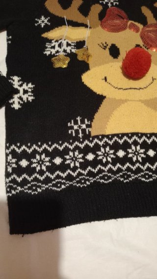 Jersey Navidad Reno Negro