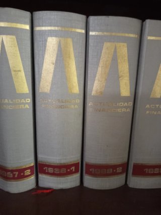 Actualidad Financiera Y Mercado (1987/90) 9Tomos