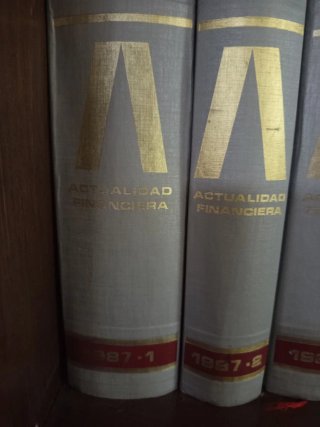 Actualidad Financiera Y Mercado (1987/90) 9Tomos