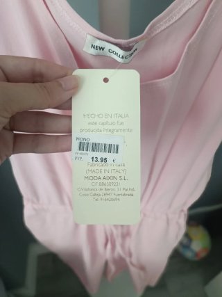 Mono corto rosa