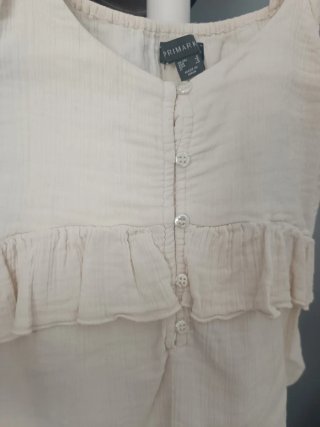 Top Primark beige volantes