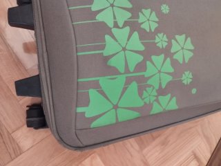 Conjunto Trolley Cabina y Neceser Flores