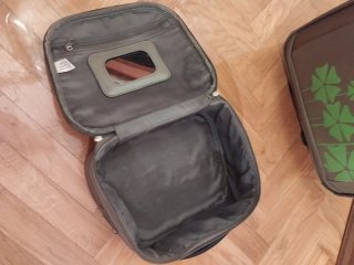Conjunto Trolley Cabina y Neceser Flores