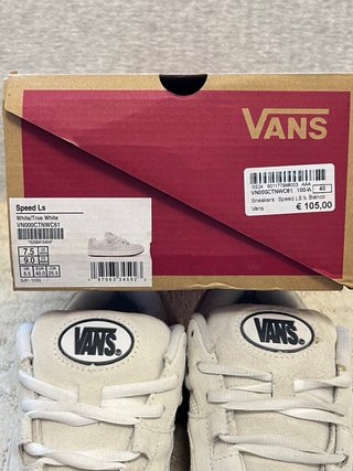 Scarpe Vans Beige/Bianche Tg 40