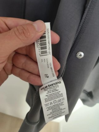 Cazadora Bomber Blue Banana Gris