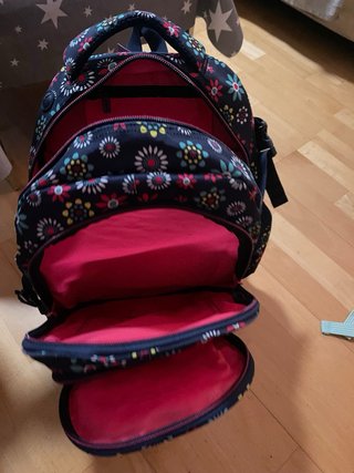 Mochila CoolPack floral azul