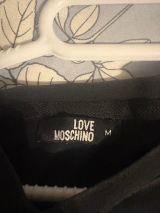 Camiseta Love Moschino Oso Teddy Negra