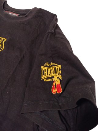 Camiseta bordada CHARLIE Boxeo Negra XL