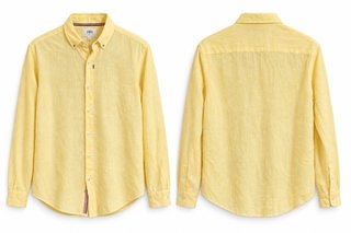 Camisa Zara amarilla manga larga