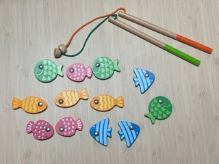JUEGO DE PESCA DE MADERA IMANTADO