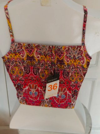 Conjunto Boho Paisley Top Corto y Falda Larga