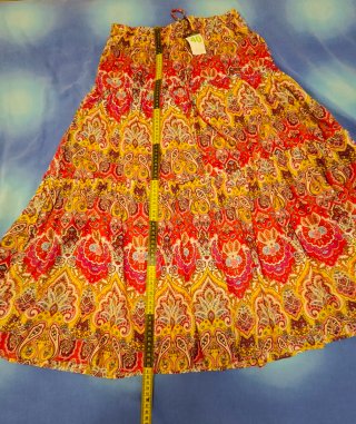 Conjunto Boho Paisley Top Corto y Falda Larga
