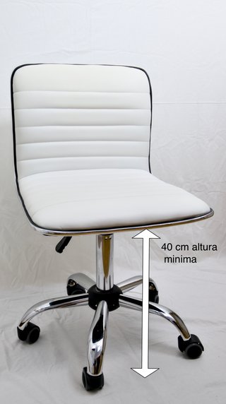 Silla escritorio moderna blanca