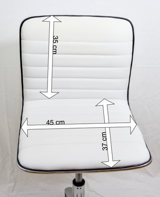 Silla escritorio moderna blanca