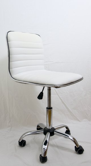 Silla escritorio moderna blanca