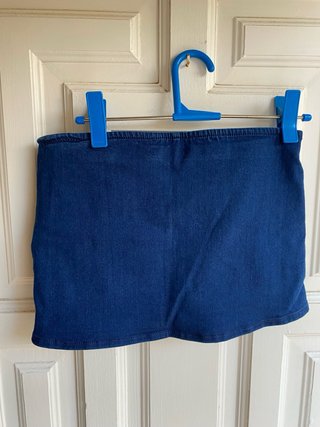Minifalda vaquera tiro bajo Pull & Bear Talla S