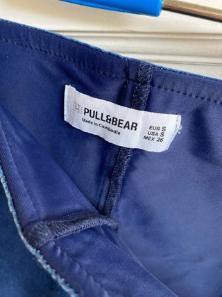 Minifalda vaquera tiro bajo Pull & Bear Talla S