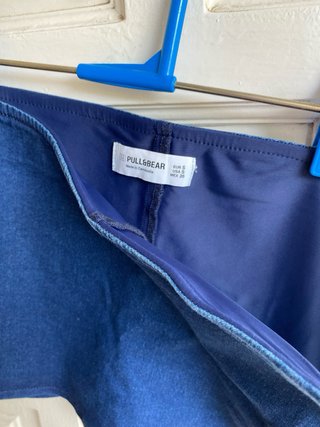 Minifalda vaquera tiro bajo Pull & Bear Talla S