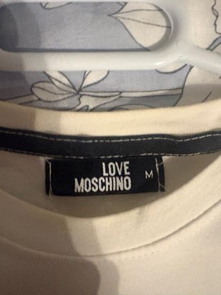 Camiseta Love Moschino Oso M Blanca