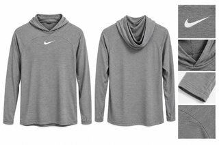 Sudadera Nike Gris con Capucha Deportiva
