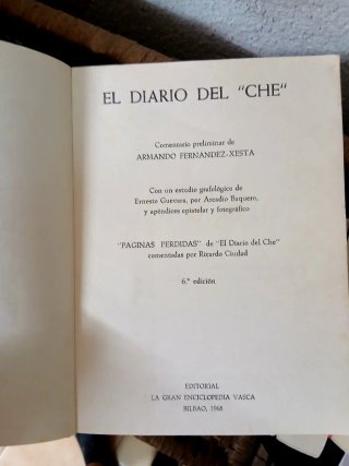 Libro Diario del Che.