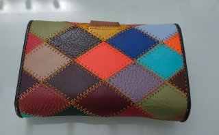 Cartera de piel Mujer DISPEL Multicolor Patchwork