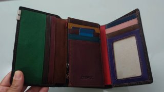Cartera de piel Mujer DISPEL Multicolor Patchwork