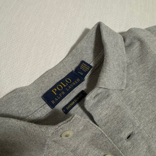 Polo Ralph Lauren Manga Larga Gris