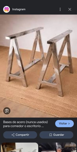 Bases de acero inoxidable para mesa