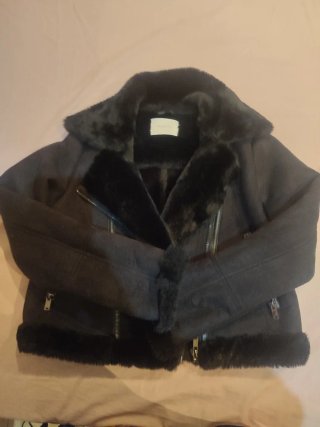 Chaqueta Stradivarius Negra Talla S