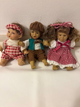 Lote 3 muñecas vintage Caritas Gestitos anni 80-90