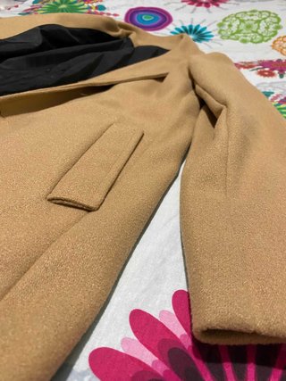 Casaco Desigual Camel Sobretudo Elegante
