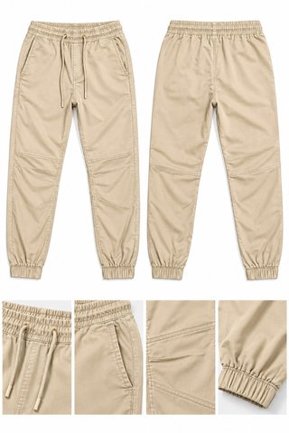 Pantalón Jogger Cargo Beige Casual