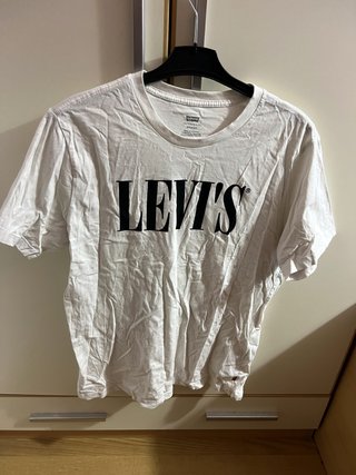 Camiseta Levis Blanco Estampado Talla M