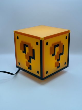 Lámpara Cubo Interrogación Super Mario con Sonido