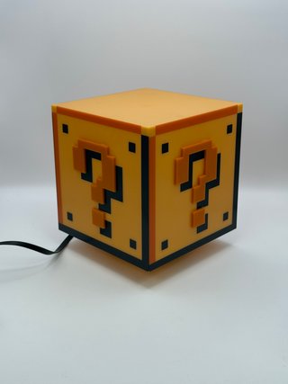 Lámpara Cubo Interrogación Super Mario con Sonido