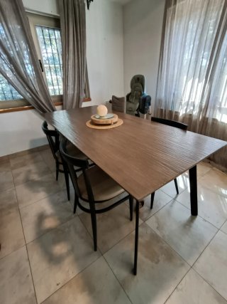 Mesa Comedor Industrial Resina y Metal 2m.