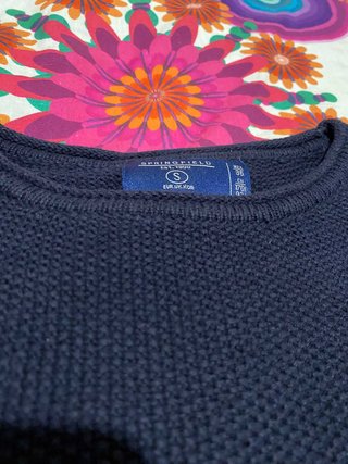Camisola Hollister M riscas azul e vermelho