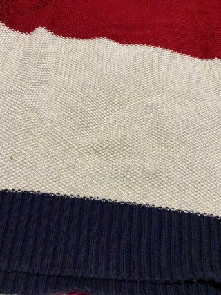 Camisola Hollister M riscas azul e vermelho