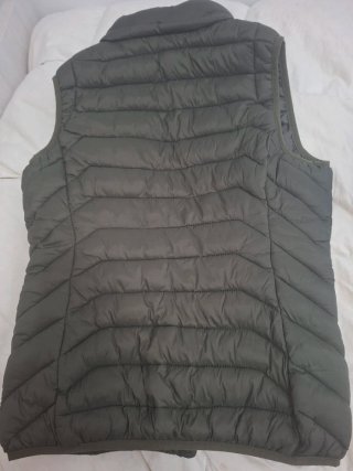 Chaleco acolchado verde caqui talla 40